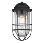 Golden Lighting 9808-OWM NB-SD Natural Black Golden Lighting Seaport 1-light 6in Outdoor Wall In Natural Black Image 2