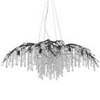 Golden Lighting 9903-12 BI Black Iron Golden Lighting Autumn Twilight 12-light Chandelier In Black Iron Image 1