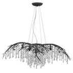 Golden Lighting Autumn Twilight Golden Lighting Autumn Twilight 12-light Chandelier In Black Iron