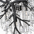 Golden Lighting 9903-12 BI Black Iron Golden Lighting Autumn Twilight 12-light Chandelier In Black Iron Image 3