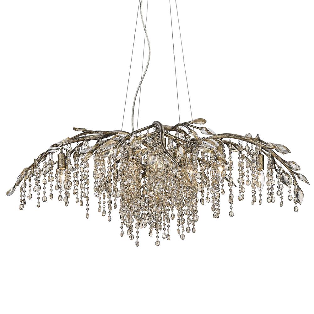 Golden Lighting 9903-12 MG Mystic Gold Golden Lighting Autumn Twilight 12-light Chandelier In Mystic Gold Image 1