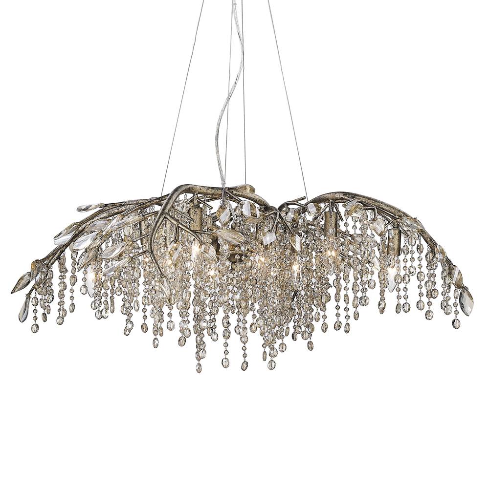 Golden Lighting 9903-12 MG Mystic Gold Golden Lighting Autumn Twilight 12-light Chandelier In Mystic Gold Image 6