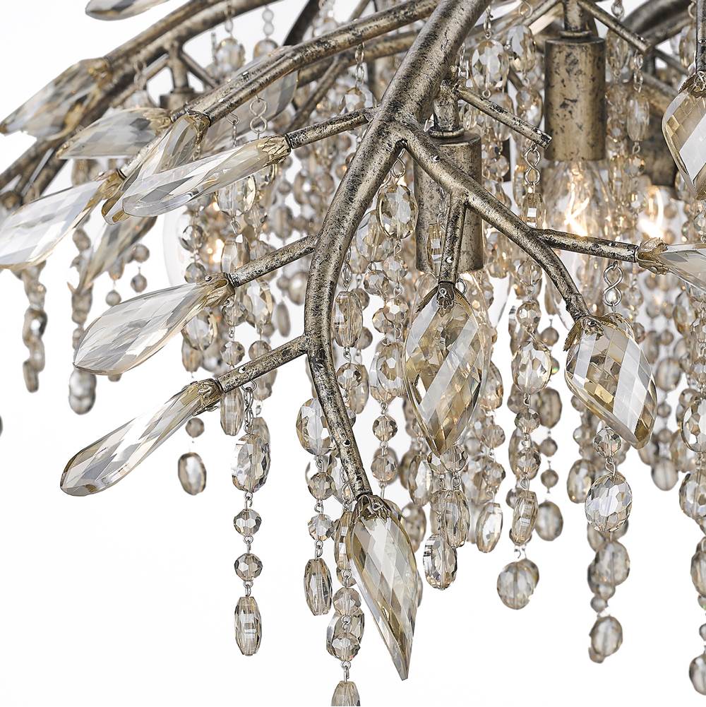 Golden Lighting 9903-12 MG Mystic Gold Golden Lighting Autumn Twilight 12-light Chandelier In Mystic Gold Image 4