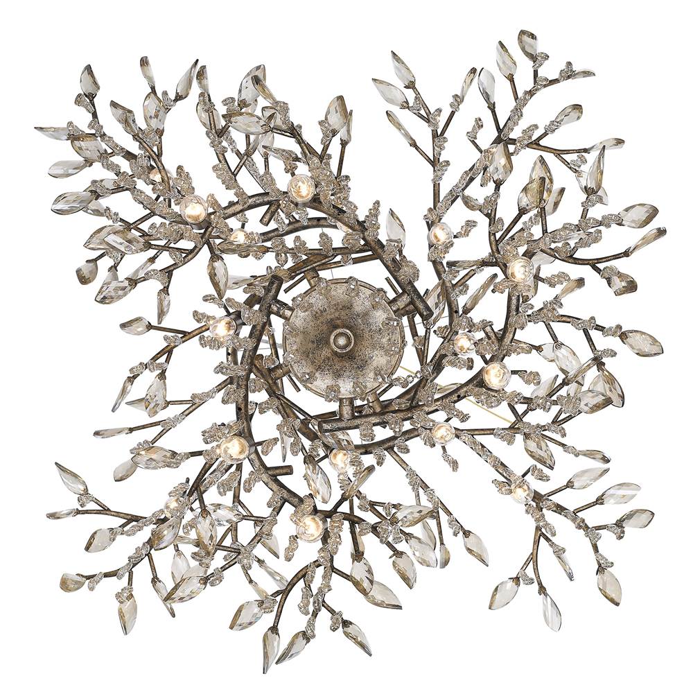 Golden Lighting 9903-18 MG Mystic Gold Golden Lighting Autumn Twilight 18-light Chandelier In Mystic Gold Image 6