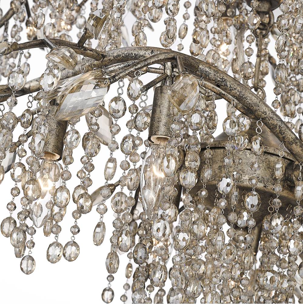 Golden Lighting 9903-18 MG Mystic Gold Golden Lighting Autumn Twilight 18-light Chandelier In Mystic Gold Image 5