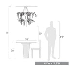 Golden Lighting 9903-18 MG Mystic Gold Golden Lighting Autumn Twilight 18-light Chandelier In Mystic Gold Image 2