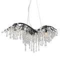 Golden Lighting 9903-6 BI Black Iron Golden Lighting Autumn Twilight 6-light Chandelier In Black Iron Image 1
