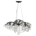 Golden Lighting Autumn Twilight Golden Lighting Autumn Twilight 6-light Chandelier In Black Iron