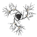 Golden Lighting 9903-6 BI Black Iron Golden Lighting Autumn Twilight 6-light Chandelier In Black Iron Image 4