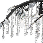 Golden Lighting 9903-6 BI Black Iron Golden Lighting Autumn Twilight 6-light Chandelier In Black Iron Image 2