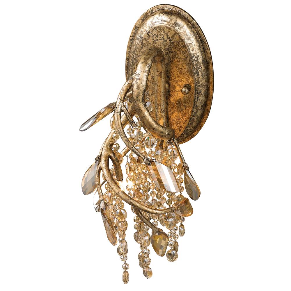 Golden Lighting 9903-WSC MG Mystic Gold Golden Lighting Autumn Twilight 2-light Wall Sconce In Mystic Gold Image 3