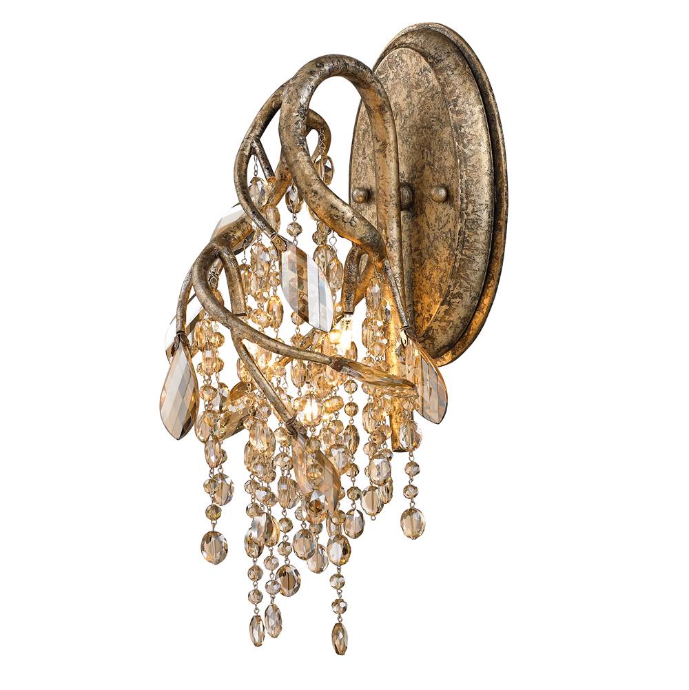 Golden Lighting 9903-WSC MG Mystic Gold Golden Lighting Autumn Twilight 2-light Wall Sconce In Mystic Gold Image 2