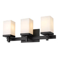 Golden Lighting DDDD-BA3 BLK-OP Matte Black Wry Lighting Maddox 3-light Vanity In Matte Black Image 1