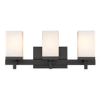 Golden Lighting Maddox Wry Lighting Maddox 3-light Vanity In Matte Black