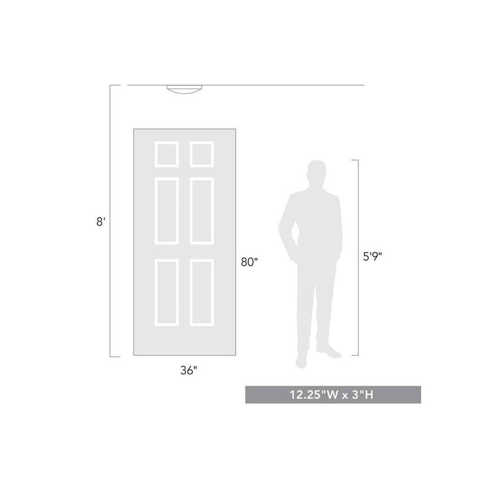Golden Lighting 9128-FM13 WHT-OP Matte White Golden Lighting Gabi Integrated Led 12in Flush Mount In Matte White Image 2