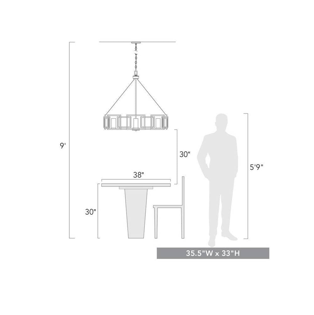 Golden Lighting 6068-8 BCB Brushed Champagne Brass Golden Lighting Marco 8-light Chandelier In Brushed Champagne Brass Image 2