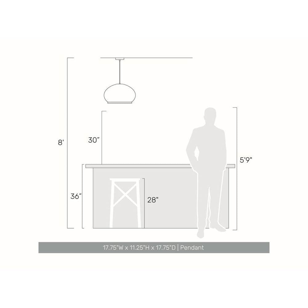Golden Lighting 4017-11 SNY Matte White Golden Lighting Tela Integrated Led 11in Pendant In Sand Yellow Image 2