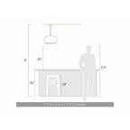 Golden Lighting 4017-11 SNY Matte White Golden Lighting Tela Integrated Led 11in Pendant In Sand Yellow Image 2