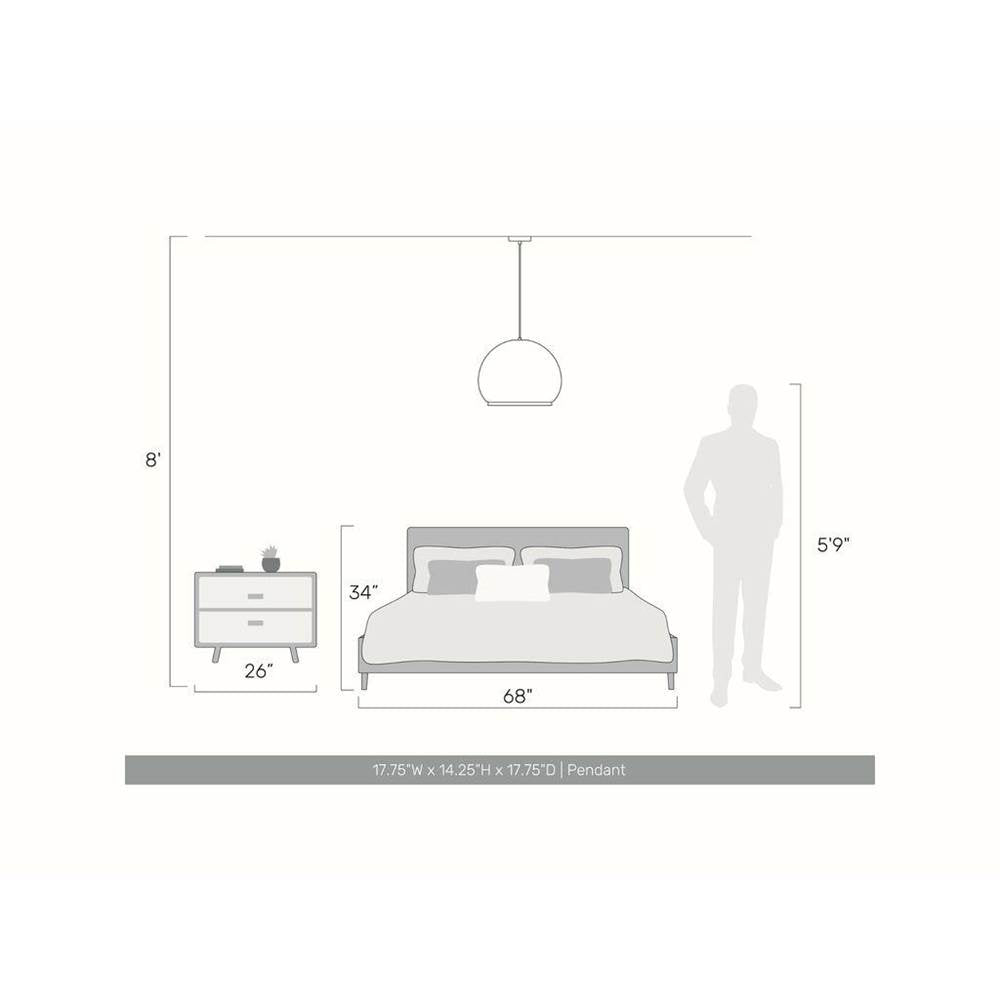 Golden Lighting 4017-14 SNY Matte White Golden Lighting Tela Integrated Led 14in Pendant In Sand Yellow Image 2