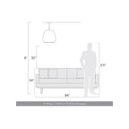 Golden Lighting 4017-17 SNY Matte White Golden Lighting Tela Integrated Led 18in Pendant In Sand Yellow Image 2