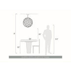 Golden Lighting 5462-24 NBS Natural Brass Golden Lighting Spheris Integrated Led 24in Pendant In Natural Brass Image 2