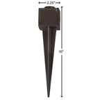 Hinkley Lighting 0013-JBBZ Bronze Ground Spike With Junction Box Image 2