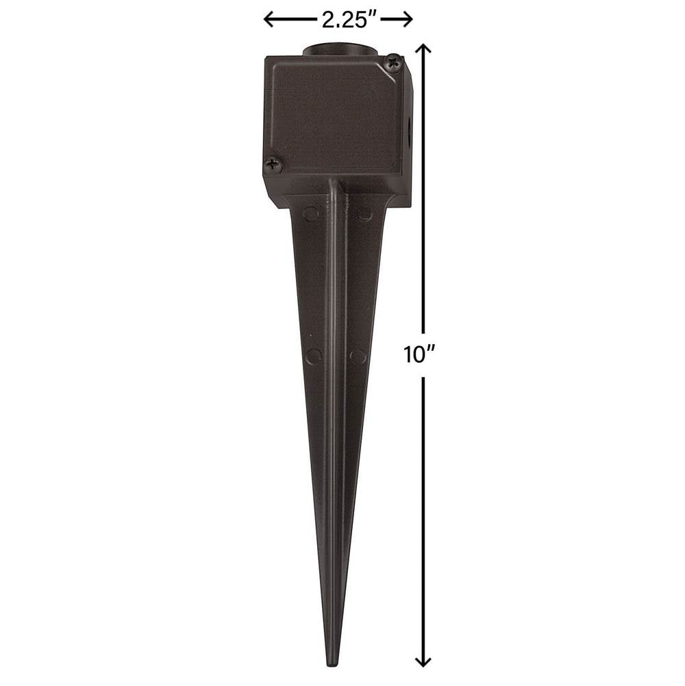 Hinkley Lighting 0013-JBBZ Bronze Ground Spike With Junction Box Image 2