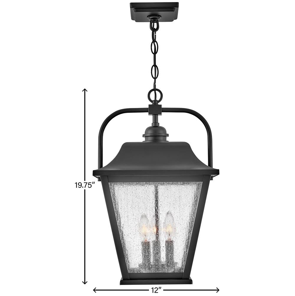 Hinkley Lighting 10012BK Black Medium Hanging Lantern Image 3