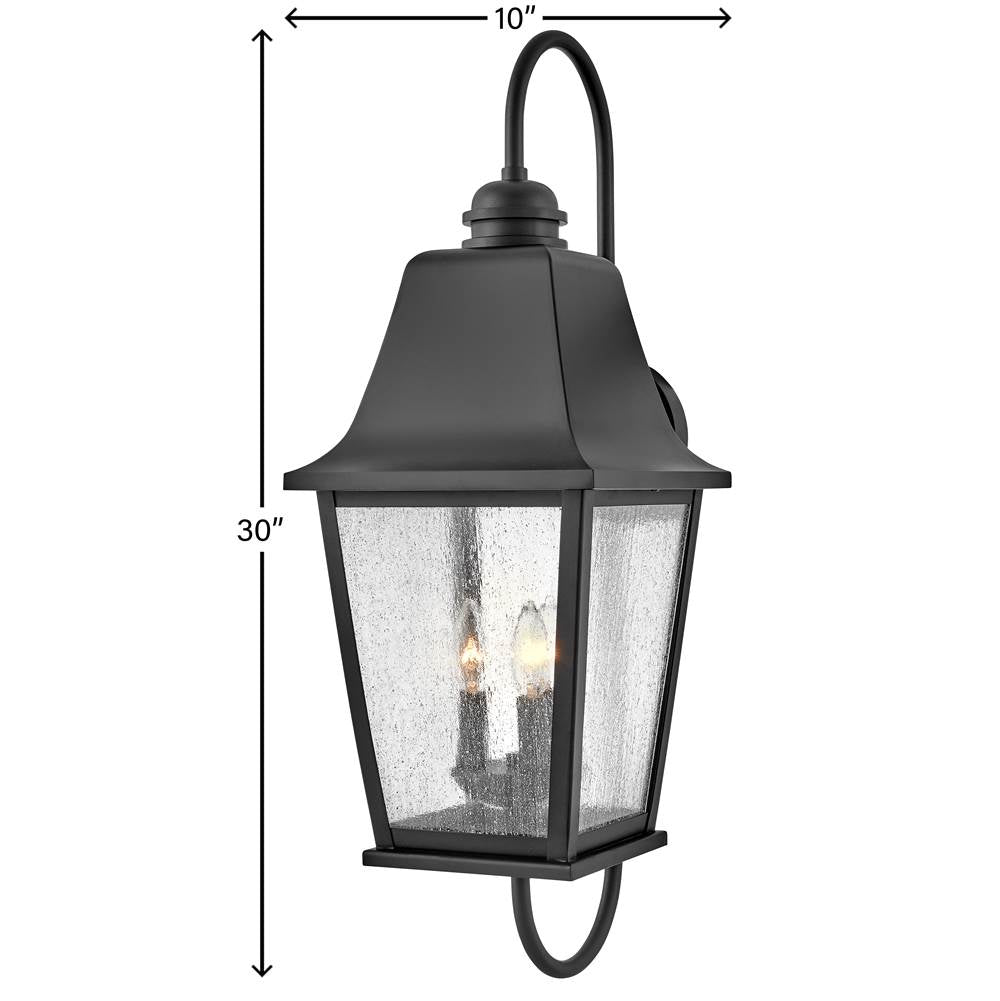Hinkley Lighting 10015BK Black Large Wall Mount Lantern Image 3