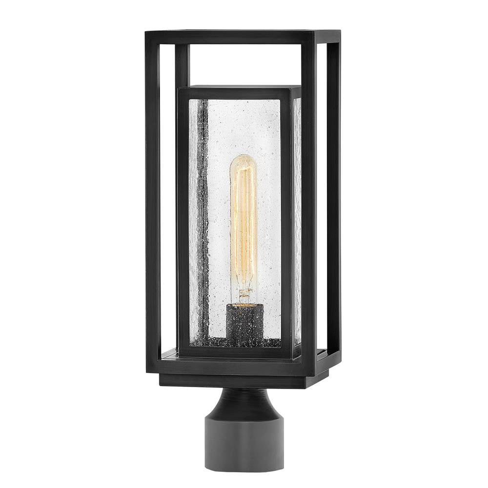 Hinkley Lighting 1001BK Black Medium Post Top Or Pier Mount Lantern Image 1