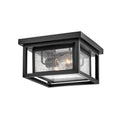 Hinkley Lighting 1003BK Black Medium Flush Mount Image 1