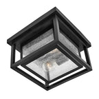 Hinkley Lighting 1003BK Black Medium Flush Mount Image 6