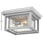 Hinkley Lighting 1003SI Satin Nickel Medium Flush Mount Image 5