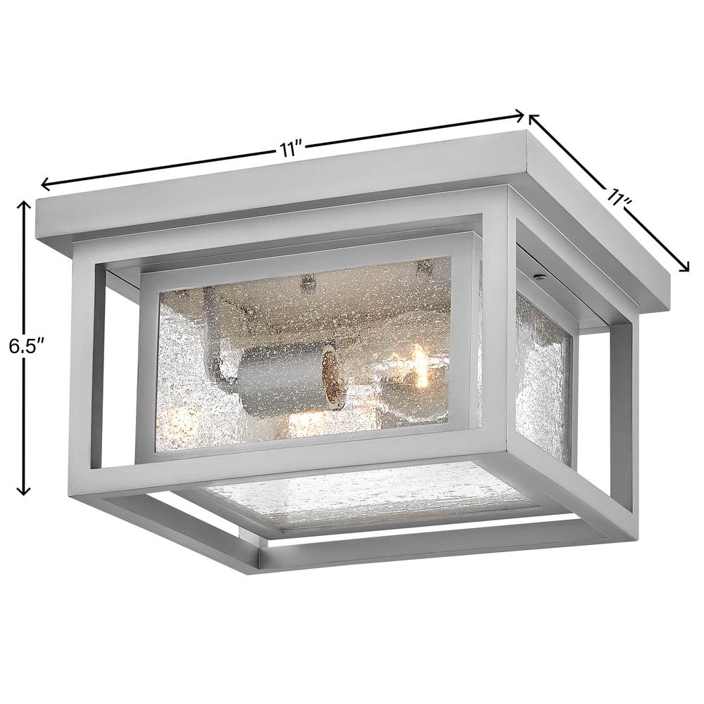 Hinkley Lighting 1003SI Satin Nickel Medium Flush Mount Image 5
