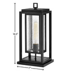 Hinkley Lighting 1007BK-LL Black Medium Pier Mount Lantern Image 2