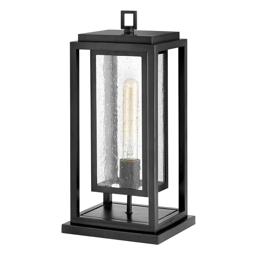 Hinkley Lighting 1007BK-LV Black Medium Pier Mount Lantern 12v Image 1