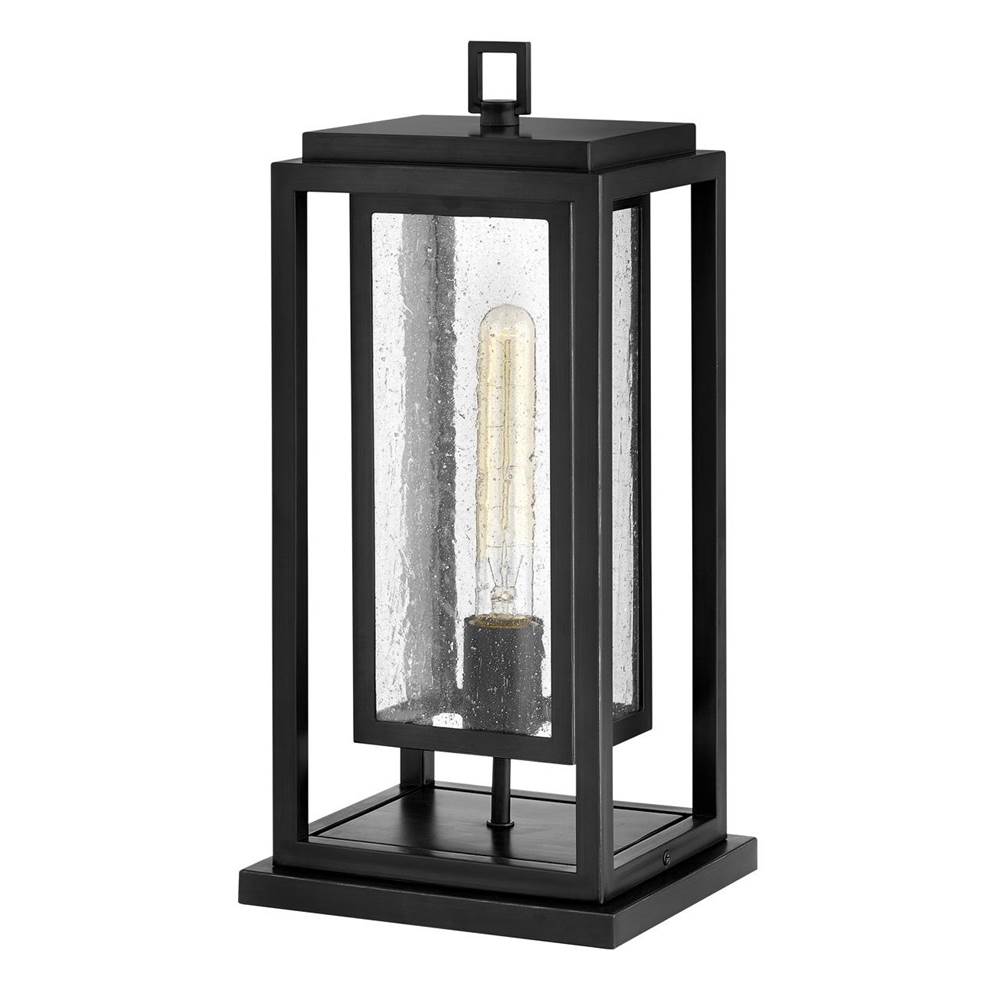 Hinkley Lighting 1007BK Black Medium Pier Mount Lantern Image 1