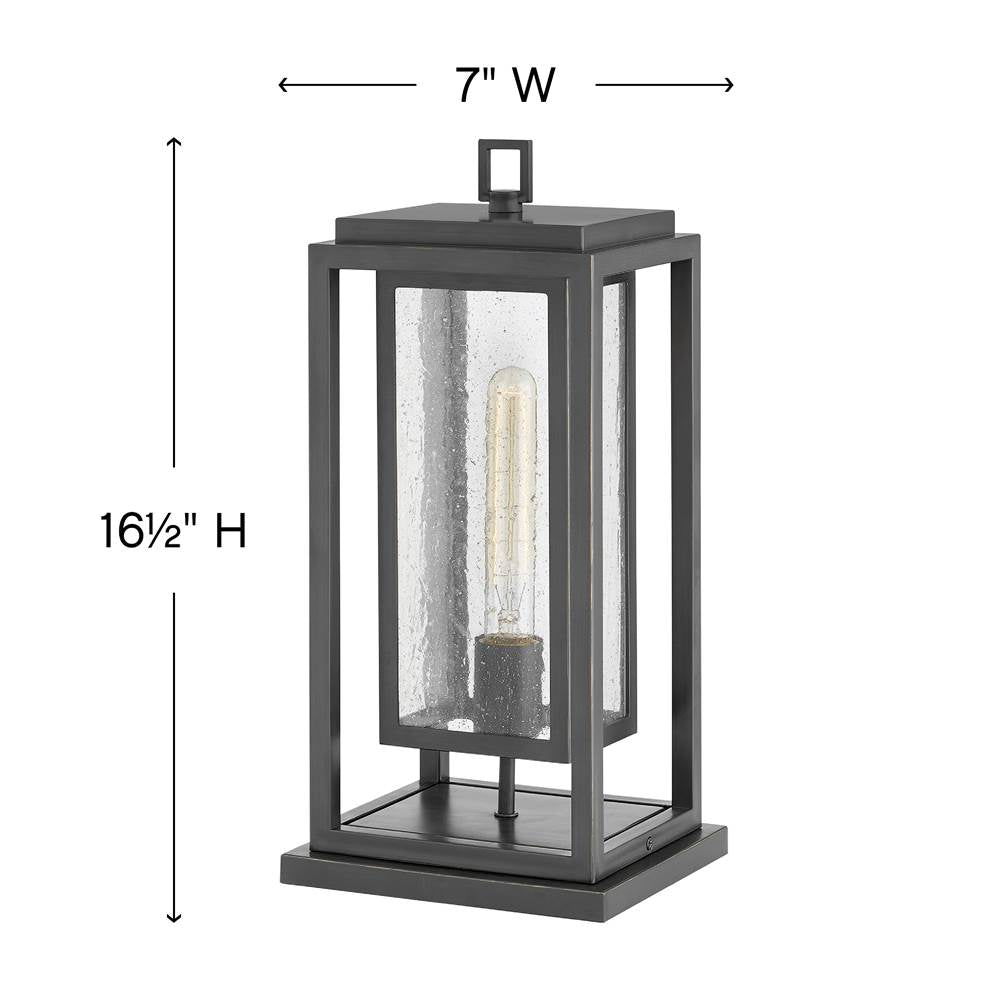 Hinkley Lighting Coastal Elements Medium Pier Mount Lantern