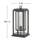 Hinkley Lighting Republic Medium Pier Mount Lantern