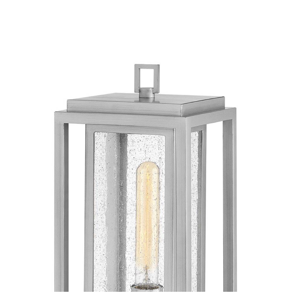 Hinkley Lighting 1007SI-LL Satin Nickel Medium Pier Mount Lantern Image 5