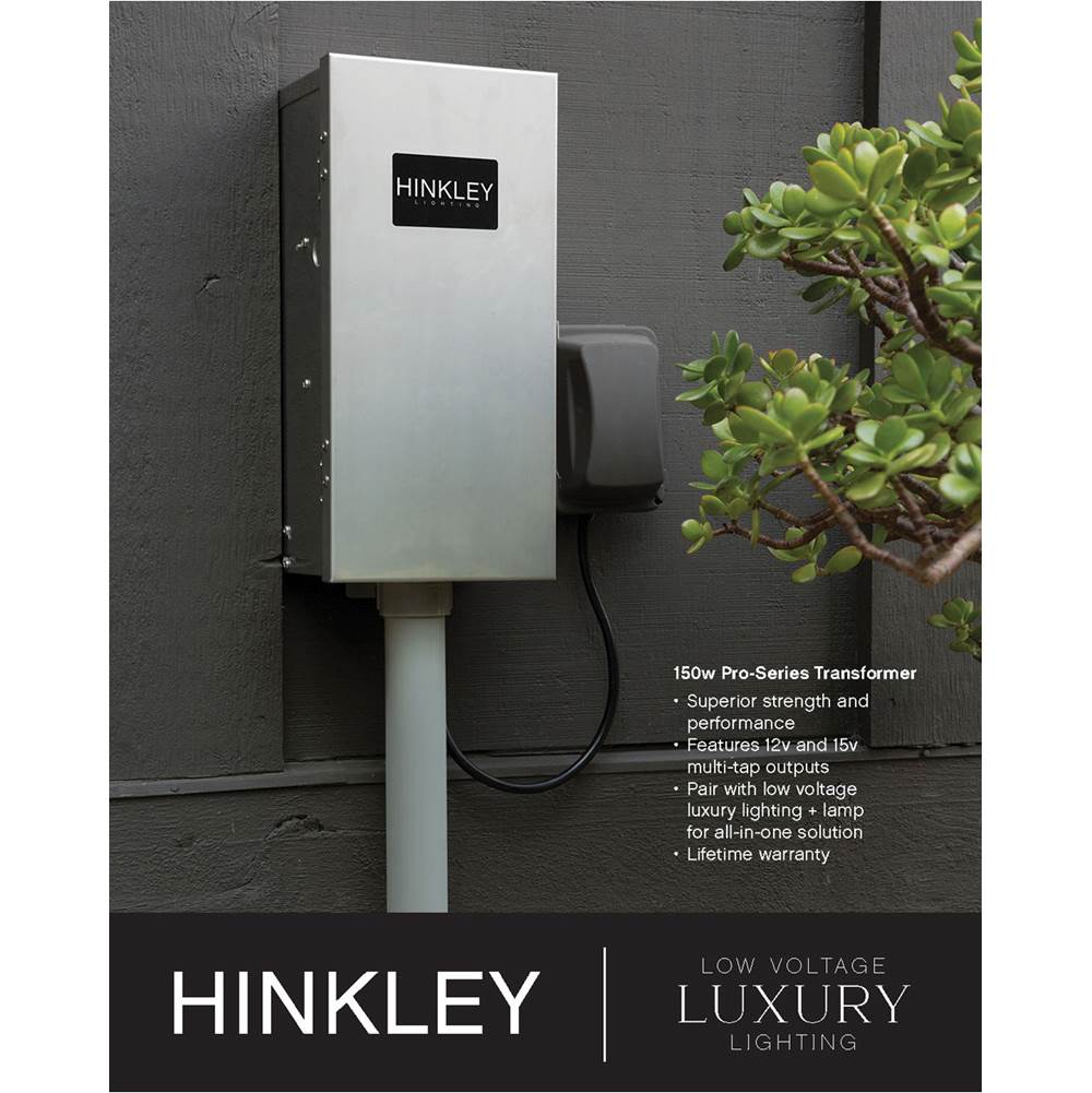 Hinkley Lighting 1007SI-LV Satin Nickel Medium Pier Mount Lantern 12v Image 3