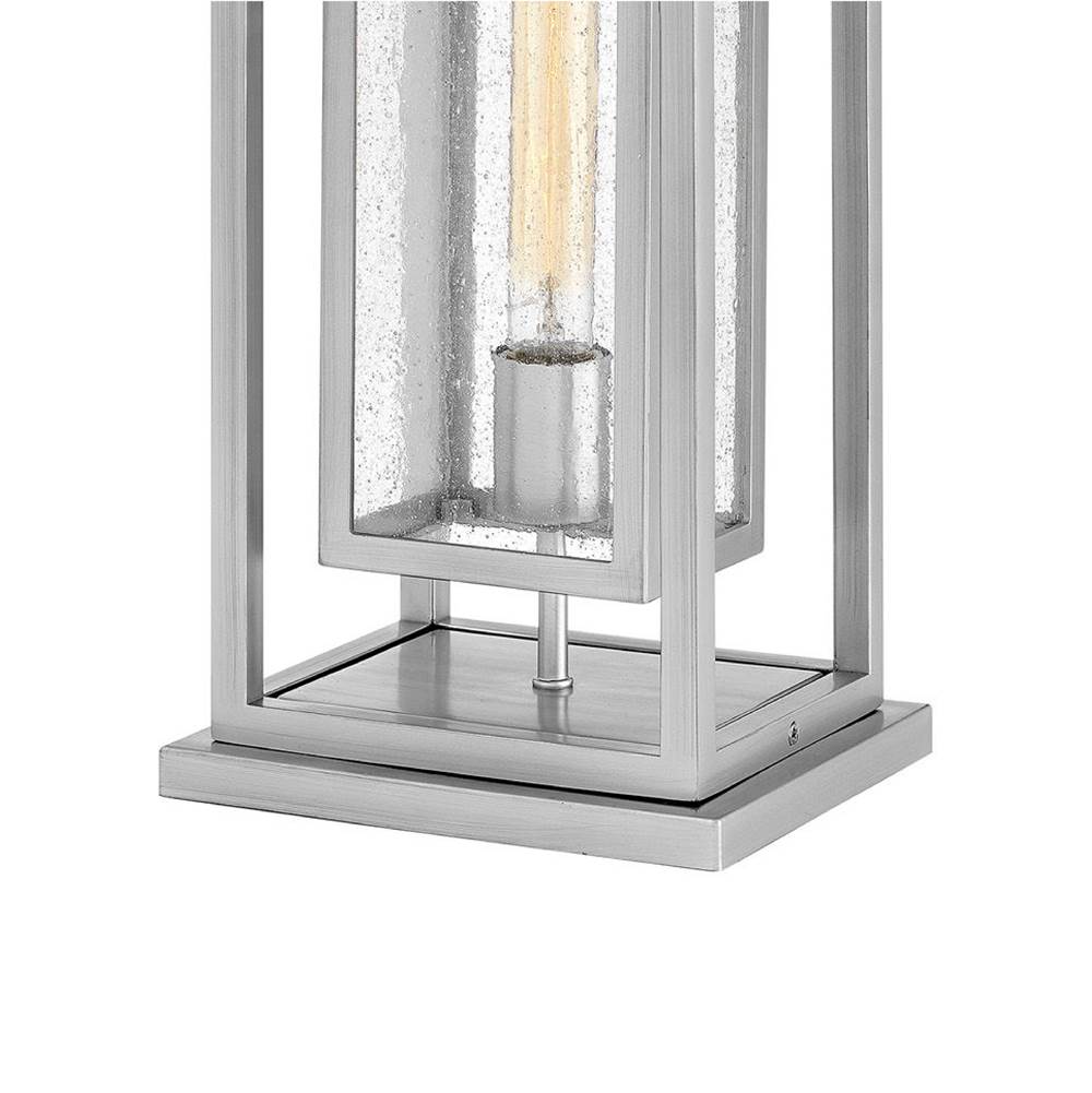 Hinkley Lighting 1007SI Satin Nickel Medium Pier Mount Lantern Image 4