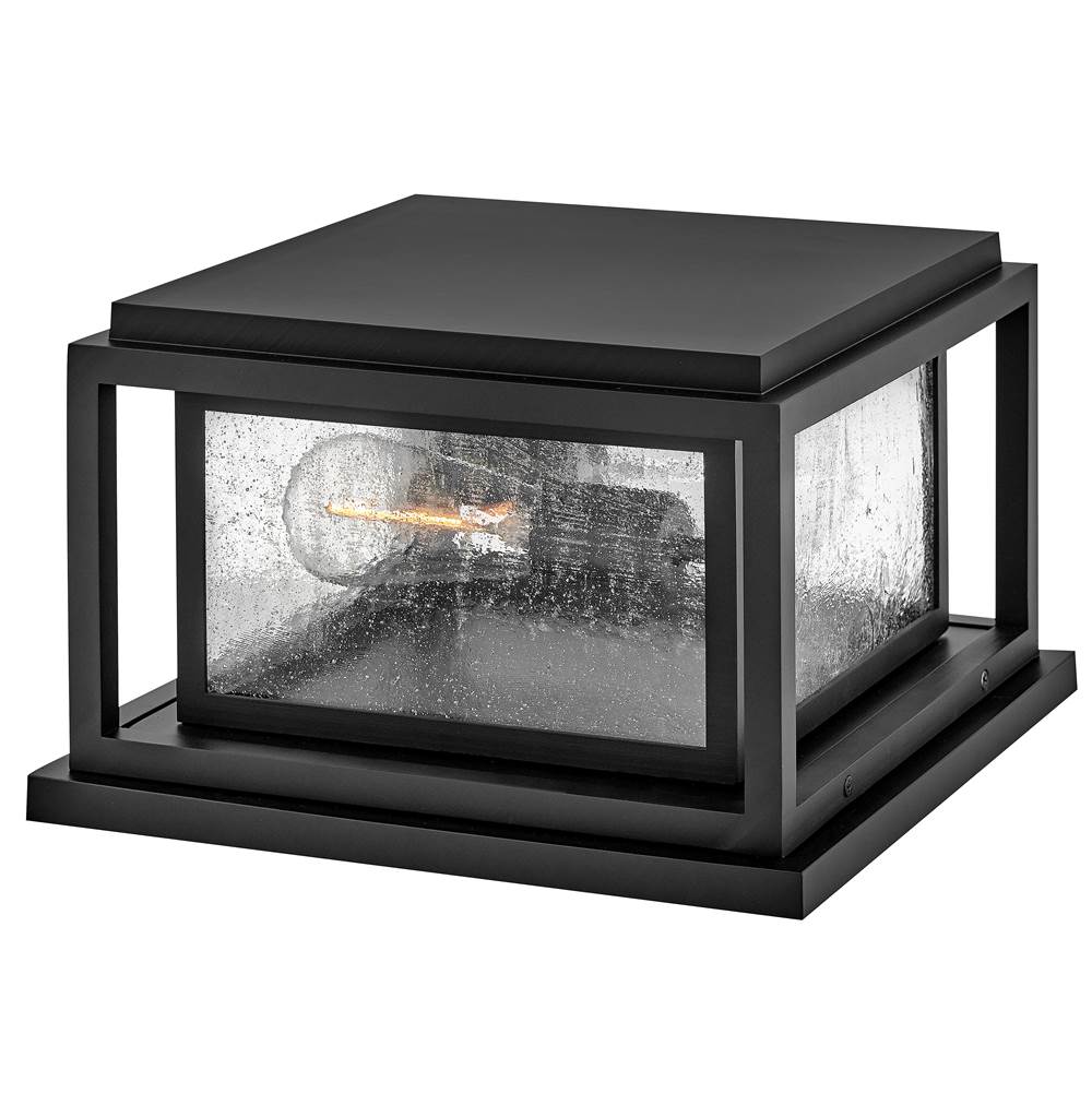 Hinkley Lighting 1008BK-LV Black Small Pier Mount Lantern 12v Image 1