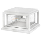 Hinkley Lighting 1008TW-LV Textured White Small Pier Mount Lantern 12v Image 2