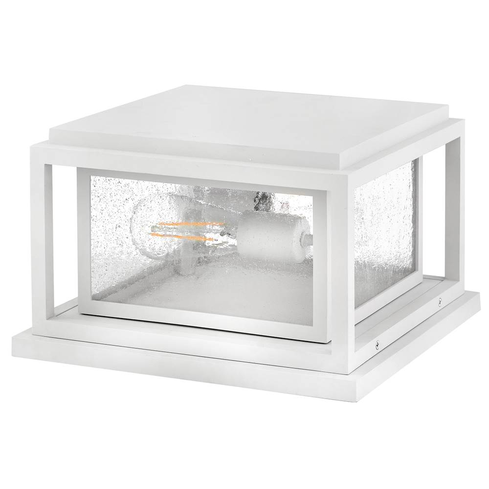 Hinkley Lighting 1008TW-LV Textured White Small Pier Mount Lantern 12v Image 2
