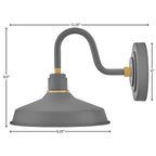 Hinkley Lighting 10231DMG Dark Matte Grey Small Gooseneck Barn Light Image 4