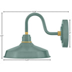 Hinkley Lighting 10231SGN Sage Green Small Gooseneck Barn Light Image 4