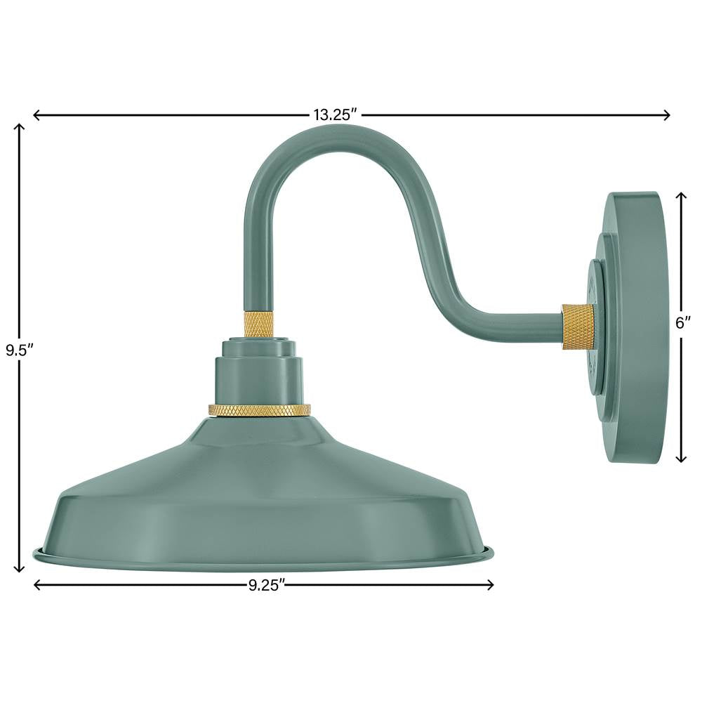 Hinkley Lighting 10231SGN Sage Green Small Gooseneck Barn Light Image 4