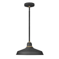 Hinkley Lighting 10483TK Textured Black Pendant Barn Light Image 1