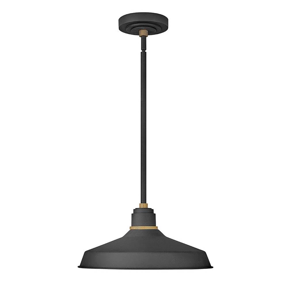 Hinkley Lighting 10483TK Textured Black Pendant Barn Light Image 1